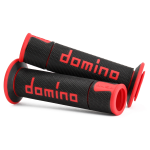 COPPIA MANOPOLE DOMINO ON ROAD RACING NERO/ROSSO A450