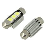 CP.LAMPADE SILURO WHITE CANBUS 12V 5W 3 LED SMD mm11X36