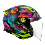 CASCO LS2 OF622 FUNNY II GLOSS BLACK TG. S DEMIJET JUNIOR