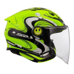 CASCO LS2 OF622 FUNNY II GLOSS H-V YELLOW TG. L DEMIJET JUNIOR