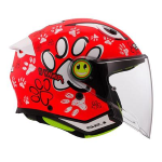 CASCO LS2 OF622 FUNNY II MATT RED TG. L DEMIJET JUNIOR