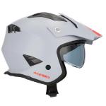 CASCO ACERBIS JET ARIA 22-06 MATT LIGHT GREY TAGLIA L