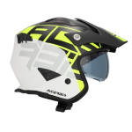 CASCO ACERBIS ARIA SPORT 22-06 MATT BLACK YELLOW FLUO TAGLIA L