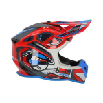 CASCO ACERBIS LINEAR GRAPHIC 22-06 GLOSS RED BLUE TAGLIA L