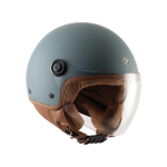 CASCO DEMI-JET TUCANO EL'JETIN 22.06 MATT PETROL BLUE TAGGLIA L   