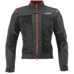 GIACCA ACERBIS CE RAMSEY VENTED MAN JACKET 2.0 TAGLIA XXXL NERO/ROSS0