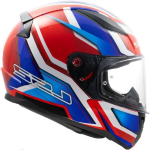 CASCO LS2 FF353 RAPID II FLITZ 22-06 TAGLIA L GLOSSY WHITE BLUE RED