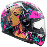 CASCO LS2 II FF353 RAPID II CYBERG 22-06 TAGLIA L MATT PURPLE CYAN