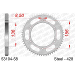 Corona AFAM 53104-58 in Acciaio Passo 428