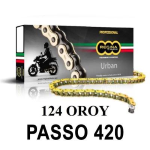 Catena 124OROY 140 Maglie Passo 420 - Oro