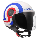 CASCO OF558 SPHERE LUX II URBY 22-06 TAGLIA XS MATT WHITE BLUE RED