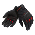 GUANTI MOTO PENNA MESH TAGLIA S NERO ROSSO