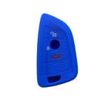 GUSCIO SILICONE BLU SCURO PER CHIAVE BMW 3 TASTI C/TASTO BAULE