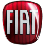 LOGOFLEX RICAMBIO LOGO INTERNO FIAT ROSSO ALTEZZA 90mm.