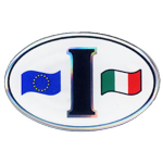 OVALE I C/BANDIERE ITALIA EUROPA  *