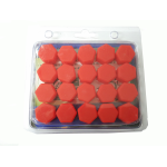 COPRI BULLONI RUOTA AL SILICONE D.17 ROSSO