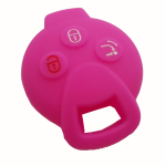 GUSCIO SILICONE FUXIA PER CHIAVE SMART 3 TASTI C/TASTO BAULE