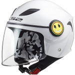 CASCO OF602 FUNNY JUNIOR SOLID WHITE TG. L C/VISIERA