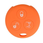 GUSCIO SILICONE ARANCIO PER CHIAVE SMART 3 TASTI C/TASTO BAULE