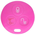 GUSCIO SILICONE FUXIA PER CHIAVE SMART 3 TASTI C/TASTO BAULE