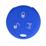 GUSCIO SILICONE BLU SCURO PER CHIAVE SMART 3 TASTI C/TASTO BAULE