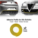 PROFILO YELLOW ADESIVO RACING ANT+POST GIULIETTA+EASY CLEANER PRO