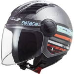 CASCO OF562 AIRFLOW RONNIE MATT SILVER BLUE TG. S C/VISIERA