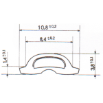 PROFILO CROMATO PER PARABREZZA FIAT 500L CONF. 5 Mt.