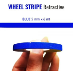 NEON TRIM STRIPE REFRACT. MM 5X6 MT. BLUE + APPLIC.