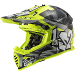 CASCO MX437 FAST EVO CRUSHER BLACK H-V YELLOW TG M INTEGRALE