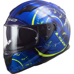 CASCO FF320 STREAM EVO TACHO GL. BLUE H-V YELLOW TG M INTEGRALE