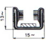 CANALINA GUIDA VETRO mm.13X15 ROTOLO MT. 10