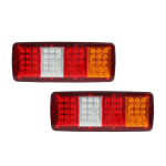 COPPIA FANALI POSTERIORE PER CAMION A LED 12/24 VOLT 33X13 CM