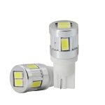 CP.LAMPADINE T10 6 CHIP LED CANBUS C/LENTE NO POLARITY 25W SUPERWHITE